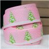 Order  Go Grosgrain - 15mm Snow Trees /Pearl Pink